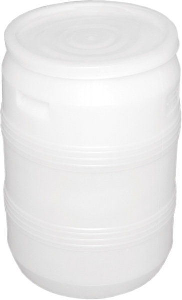 Бочка 50л с крышкой белая, арт. БП 50