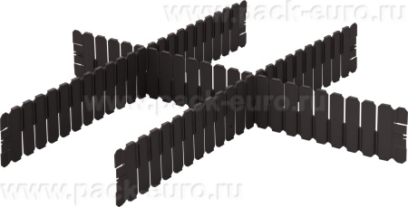 Разделитель для ящиков 600x85 PP черный, арт. DPS 4591