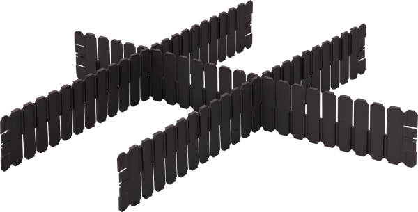 Разделитель для ящиков 600x85 PP черный, арт. DPS 4591 Разделитель для ящиков 600x85 PP черный, арт. DPS 4591