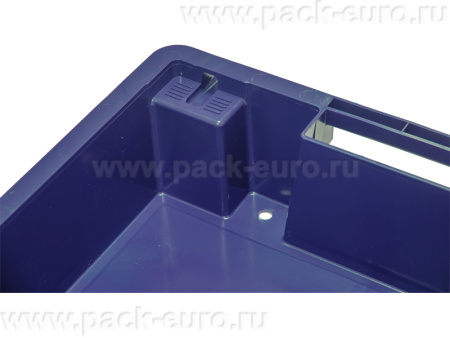 Ящик полимерный 600х400х150 сплошной с отверстиями, код: 32951, арт. 225