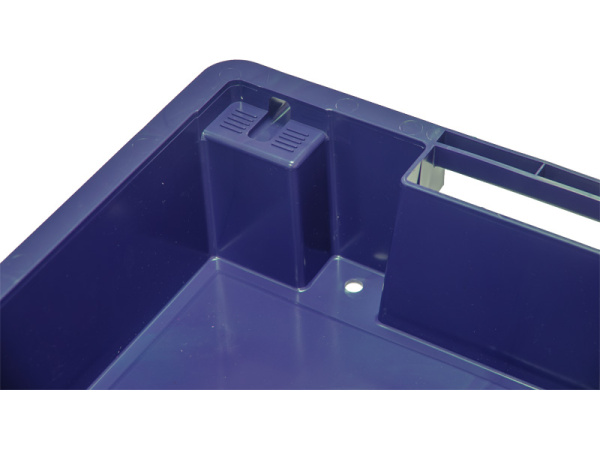 Ящик полимерный 600х400х150 сплошной с отверстиями, код: 32951, арт. 225