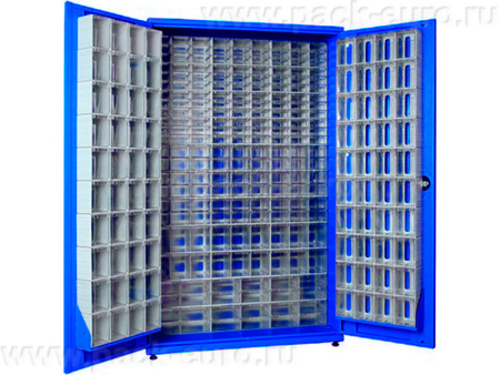 Шкаф TDK1 (Комплект/275 ящиков) 1150х400х1830 мм синий, арт. TDK1-К