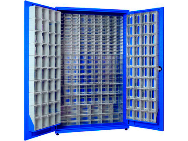 Шкаф TDK1 (Комплект/275 ящиков) 1150х400х1830 мм синий, арт. TDK1-К