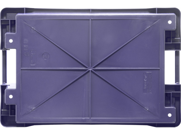 Ящик полимерный 600х400х150 сплошной с отверстиями, код: 32951, арт. 225