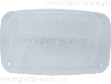 Ведро п/п 3,3л. прямоугольное, с прозрачной крышкой, код: 33223, арт. ВПпр 3,3 (Э) прозр