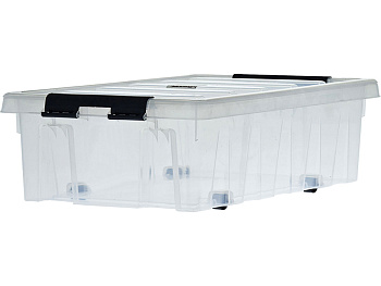 Ящик сплошной 580×390×180 мм, объем 35 л., арт.: Rox Box 35, прозрачный, код: 18708, арт. Rox Box 35