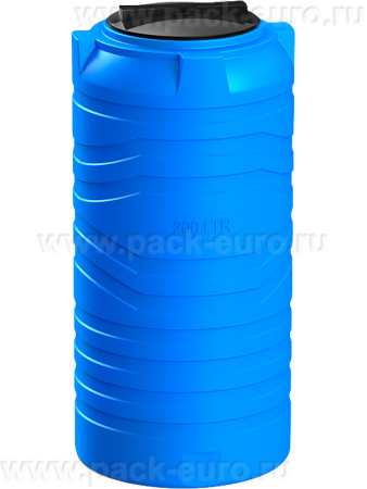 Емкость 200л. вертикальная, цилиндрическая синий, арт. N 200