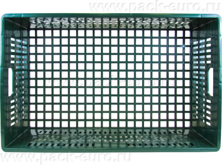 Ящик перфорированный 740×465×200, арт.: 404-200, объём 55, зелёный, код: 26205, арт. 404-200