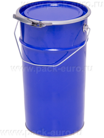 Ведро металлическое 7 л синий цвет крышка-обруч, арт. ВМо 7с 