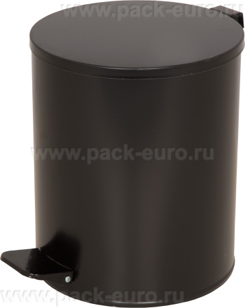 Урна с педалью черный 15 литров, арт. УМП-15 черный