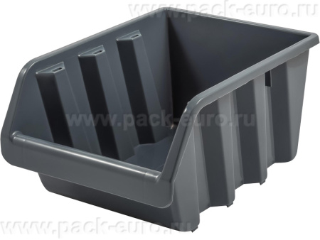 Ящик п/п 160х115х75 вкладываемый, штабелируемый цв. оранжевый(серый), арт. 9001