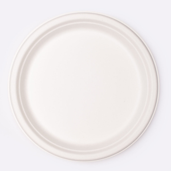 Тарелка Ø225х20mm плоская биоразлагаемая
