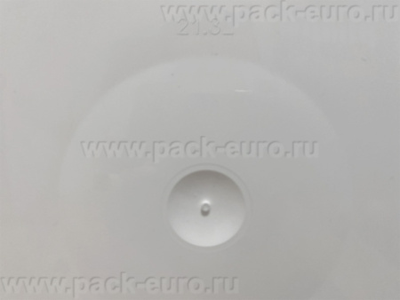 Ведро 21,3л круглое с металлической ручкой с белой крышкой, код: 36214, арт. ВП 21,3б бел