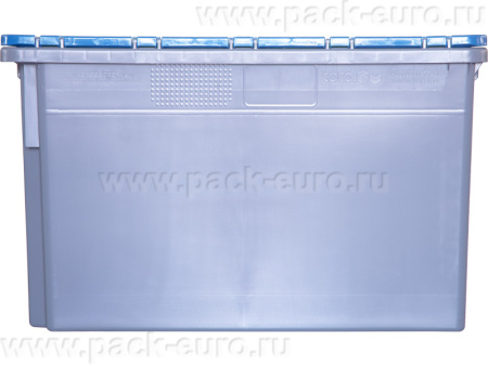 Ящик с крышкой п/э 600х400х365 сплошной, гладкое дно, код: 33152, арт. 603-1 SP ГД ВС