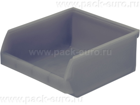Ящик сплошной 107×98×47 мм, объем 0.49 л., арт.: 5000, серый, код: 15362, арт. 5000 ВС