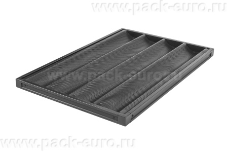 Противень для багетов тефлоновый 4 секции Danler GS14101, 400х600х30, арт. 357725