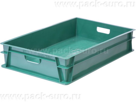 Ящик сплошной 740×465×145 мм, объем 39 л., арт.: 404Т-2, зелёный, код: 22443, арт. 404-Т-2