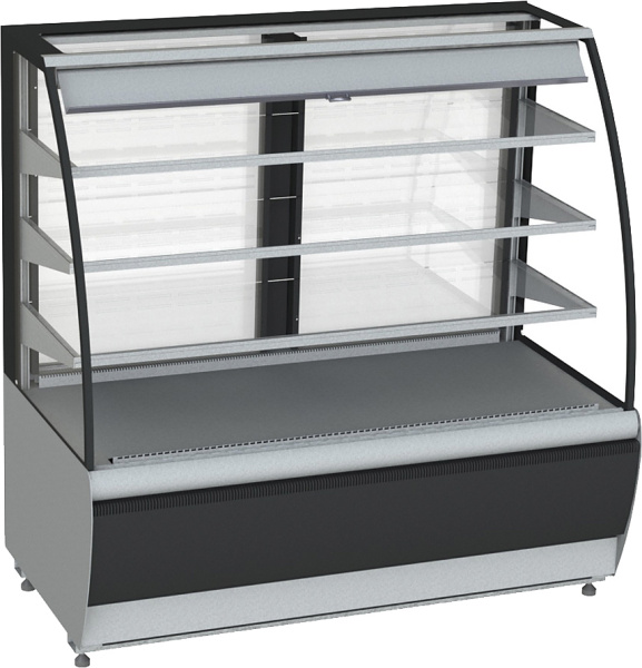 Витрина холодильная K70 VM 0,9-2 STANDARD открытая, горка (9005) от компании Европактрейд Витрина холодильная K70 VM 0,9-2 STANDARD открытая, горка (9005) от компании Европактрейд