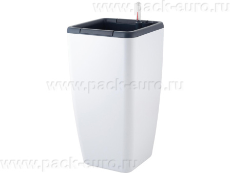 Горшок 240х240х524 20л. с автополивом, с внутренней вставкой 8 л., квадратный, код: 32635, арт. IG622511048