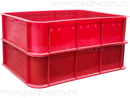 Ящик сплошной 430×330×110 мм, объем 12 л., арт.: 405, красный, код: 02959, арт. 405