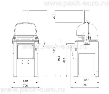 Тестоделитель-округлитель автоматический Danler DQ-30