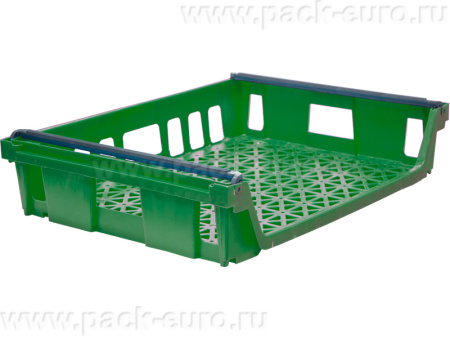 Ящик перфорированный 744×557×167, арт.: B-500, объём 69.21, зелёный, код: 20760, арт. B-500