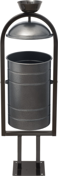 Урна металлическая 1010х330х280 мм серый антик, арт. УСП 20 серая