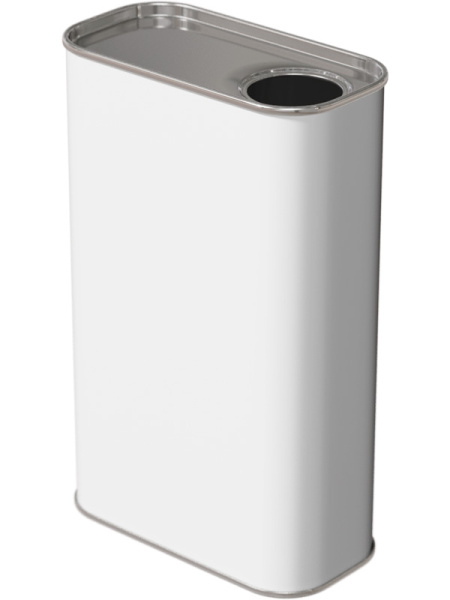 Канистра металл 1л. прямоугольная, высокая, с отверстием под берикап 32мм цв. белый, арт. КМ-1б без берикапа высокая 32мм Канистра металл 1л. прямоугольная, высокая, с отверстием под берикап 32мм цв. белый, арт. КМ-1б без берикапа высокая 32мм