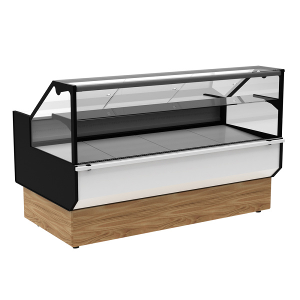 Витрина холодильная GC95 SM 1,2-1 0013-0430 (ВХС-1,2 Carboma GC95 KombiLux) (0108 Темный дуб), арт. 1802400p.1968