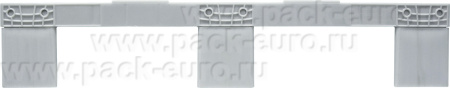 Паллет 800x600х150 сплошной, на 3-х полозьях, арт. TR 680 черный, код: 07877, арт. TR 680 черный