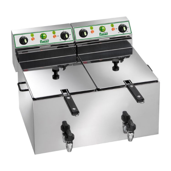 Фритюрница FR 1010R, краном для слива масла (380V), арт. FR1010R405T от компании Европактрейд