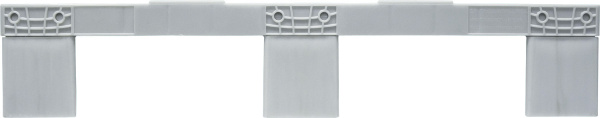 Паллет 800x600х150 сплошной, на 3-х полозьях, арт. TR 680 черный, код: 07877, арт. TR 680 черный