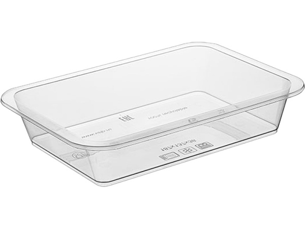 Контейнер п/п 187х137х36 0,570л. прямоугольный, под запайку прозрачный, арт. КН-570мл