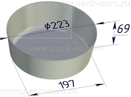 Секция форм для хлеба 3 Л 223 x 197 x 69