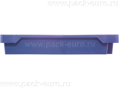 Ящик полимерный 600х400х100 сплошной с отверстиями, код: 32945, арт. 224
