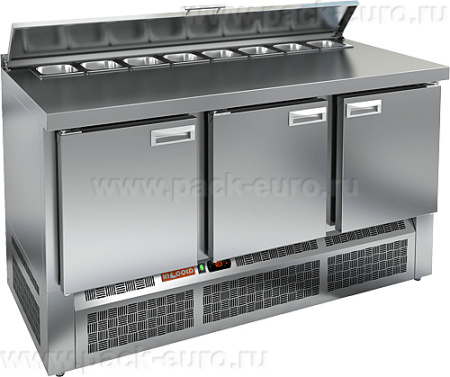 SLE2-111SN (1/6) стол для салатов, охл.(+2+10), 3 двери, 1485х600х850мм, ниж.распол.агрегата, арт. 292204 от компании Европактрейд