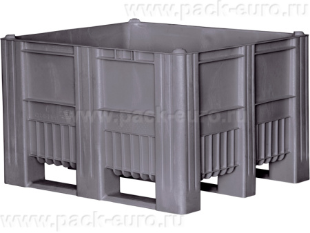 Big Box 1200х1000х740 мм сплошной на полозьях, код: 23375, арт. C-Box 1210 S (740) темно-серый