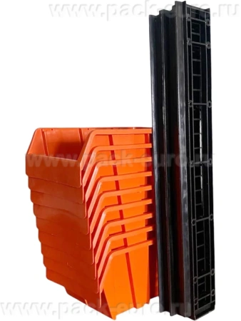 Комплект ящиков 150х95х70 для метизов, с планкой, 9 шт., код: 37060, арт. 4004 К