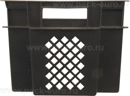Ящик перфорированный 600×400×300, арт.: 108, объём 50, чёрный, код: 18273, арт. 108