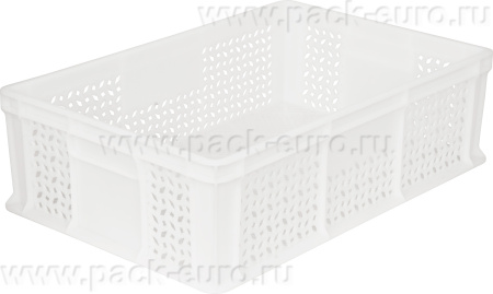 Ящик 600х400х180 мм перфорированный без ручек неокрашенный морозостойкий, арт. 706.01.02 м