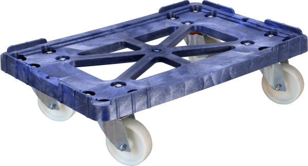 Тележка 600х400 полиамидные колеса, Россия  синий, арт. 508-1 Тележка 600х400 полиамидные колеса, Россия  синий, арт. 508-1
