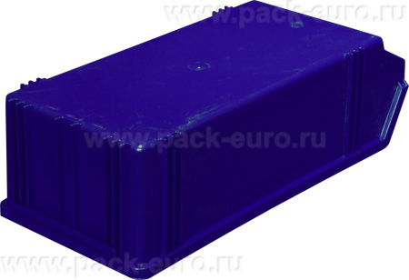 Ящик сплошной 500×230×150 мм, объем 17.25 л., арт.: 7964, синий, код: 01709, арт. 7964