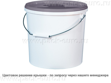 Ведро пластиковое 15 л с металл. ручкой, арт. ВП 15к, код: 05018, арт. ВП 15к