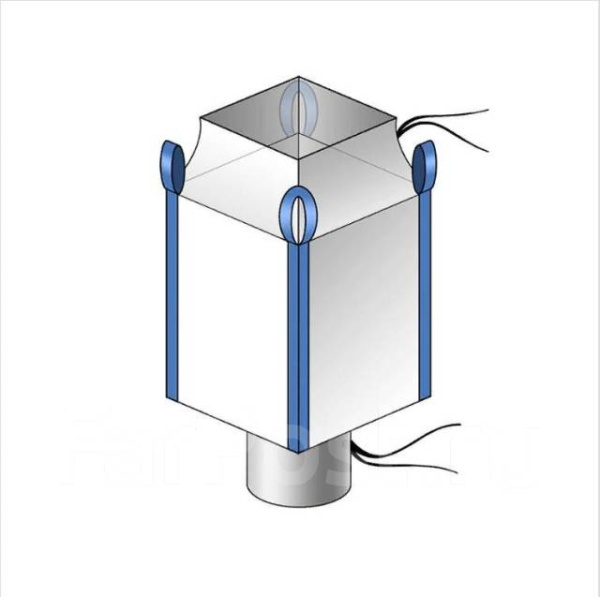 Биг бэг 75 х 75 x 150 см 4 стропы сборка-люк