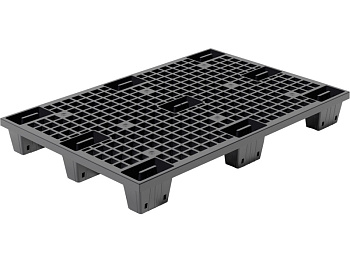 Паллет 1200х800х140 перфорированный, вкладываемый, на ножках, арт. TR 1208 LP, код: 25357, арт. TR 1208 LP (ВС) черный