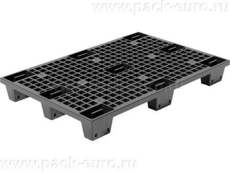 Паллет 1200х800х140 перфорированный, вкладываемый, на ножках, арт. TR 1208 LP, код: 25357, арт. TR 1208 LP (ВС) черный