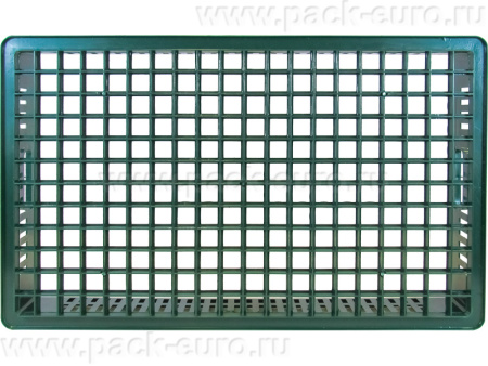 Ящик перфорированный 740×465×95, арт.: 404-095-02, объём 23, зелёный, код: 21856, арт. 404-095-02