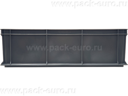 Ящик сплошной 600×400×140 мм, объем 27 л., арт.: 705.03.02 м, серый, код: 16407, арт. 705.03.02 м