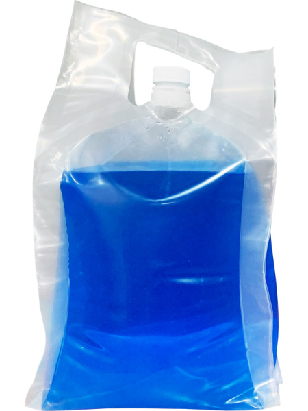 Пакет в форме канистры, 10 литров, с ручками, с пробкой 40 мм цв. прозрачный (Пакет в форме канистры, 10 литров, с ручками, с пробкой 40 мм цв. прозрачный), арт. ПК 10 -40мм