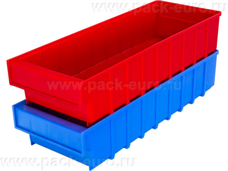 Ящик сплошной 500×185×100 мм, объем 9.25 л., арт.: 6004, красный, код: 10557, арт. 6004